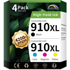 910XL Ink Cartridges Combo Pack Replacement for HP Ink 910 XL Color and Black Compatible with OfficeJet Pro 8020 8025 8028 8035 8030 8010 8015 8018 8022 Printers