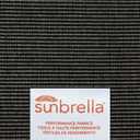 4 Pack Sunbrella Outdoor Water Repellent Throw Pillows 18x18 Inch with Insert, Decorative Square Patio Pillows for Home Garden Couch Balcony, Canvas Coal