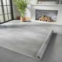 Oxdigi Vinyl Flooring Roll 107 sq.ft | 3'4"W x 32'10"L, PVC Leather-Like Linoleum Floor Covering, Waterproof Durable Heavy Vinyl, Easy to Install with Tape, Removable- No Adhesive Backing, Grey Oak