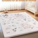 ROBUD Baby Play Mat, Baby Floor Play Mat, 5050in Kids Play Mat with Non-Slip PadFoldable and Machine Washable Foam Play Mat for Baby Aged 0+, WF010