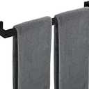 Nolimas Matte Black Bath Towel Bar Single Bars Towel Rack Rod Classic Wall Mounted Stainless Steel Bathroom Towel Bar Toilet Kitchen Towel Shelf Single Layer, 24inch
