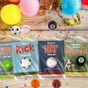 24 Packs Valentines Day Cards for Kids School with Fidget Spinner Sport Balls, Boys Girls Classroom Exchange