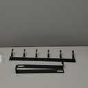 Over The Door Hooks, Door Hanger Hooks for Hanging, Over The Doors Towel Racks for Bathroom with 12 Coat Hook, Coat Rack Dorm Essentials Bathroom Accessories1 Pack, Black