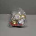 Syhood 9 Pcs 4 Inch Large Valentine Ball Ornament Christmas Tree Decoration Plastic Ornament Set Hanging Xmas Tree Ball for Xmas Holiday Wedding Party(Gold,Silver)