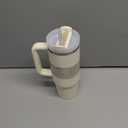 STANLEY Quencher H2.0 Tumbler with Handle and Straw 30 oz | Flowstate 3Position Lid | Cup Holder Compatible for Travel | Insulated Stainless Steel Cup | BPAFree | Cream 2.0