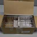 Cisily Sink Caddy Sponge Holder for Kitchen, 304 Stainless Steel Rustproof, Kitchen Sink Caddy with High Brush Holder, Dish Sponge Organizer with Divider(Silver) (9.25)