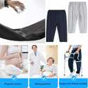 Yodilala TPU Incontinence Care Trousers,Adjustable Patient Care Trousers,Patient Diaper Pants Ideal for Bedridden Patients, Elderly, Mobility Impaired, Women on Periods(Gray,3XL) (Gray, XXXL)