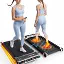 FUNRAY Versatile Walking Pad Treadmill with Incline - Dual-Sided Under Desk Treadmill with Foot Massage,2 in 1 Walking Machine for Home/Office with 330LBS Weight Capacity (Gray)