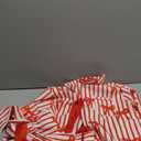 Lordree Women Silk Christmas Pajamas 2 Piece Satin Ribbon Tie Front Pjs Xmas Long Sleeve Shirt Pants Lounge Set Sleepwear (Medium, Striped Bow Red)