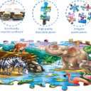 Puzzles for Kids Ages 4-8  2 x 60 Pieces Puzzles for Kids Ages 3-5 6-8  Toy for Learning Ocean & Forest Animals  Educational Toys for Boy and Girl (2 Packs)