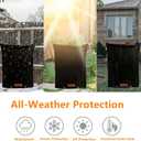 Winter Pipe Insulation Cover (5F) , Insulated Backflow Preventer Freeze Protection, Pump Cover, Sprinkler/Well/Valve Head Cover (Black 36''W x 36''H)