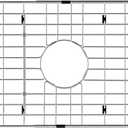 SANNO Kitchen Sink Protector Grid, 25" L X 12.8" W, Stainless Steel Rack Bottom of Kitchen Sink,Center Drain