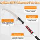 AgiiMan 26FT Reach Pole Saw for Tree Trimming, Upgraded Heavy-Duty Pole Saw