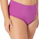 Amazon Essentials Women's High Waist Swim Bottom (Available in Plus Size) (Medium, Violet)