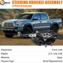 698-149 Front Left Steering Knuckle Assembly Compatible with Toyota Tacoma 4WD 2005-2023, Driver Side Spindle Knuckle w/Wheel Bearing Hub and ABS Sensor, 698149 43212-04050 4321204050