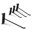 7RiversART Gridwall Hooks 6 Inch, 12PC Display Hook for Grid Wall, Heavy Duty Gridwall Hook for Grid Wall Panel, Gridwall Peg Hooks,Black