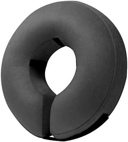 BENCMATE Inflatable Dog Cone Collar Alternative, Soft Dog Cone for Small Medium Large Dogs and Cats, Neck Recovery ECollar Donut Collar After Surgery (Large, Dark Grey)