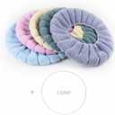 SKJ&COtoilet seat covers, 5-piece set, washable, soft, and warm toilet seat covers, suitable for bathrooms, universal round/extended toilet seat, 5 color combinations, suitable for use in cold weather