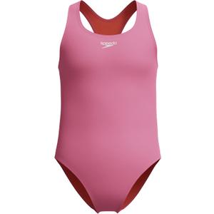 Speedo Girl's Swimsuit One Piece Closed Racerback 8