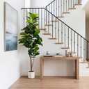 Artificial Fiddle Leaf Fig Tree 6FT with Planter Faux Trees Indoor Tall Artificial Tree, Stable Base, 84 Realistic Leaves, for Indoor/Outdoor Home Office Living Room Decor, Housewarming Gift