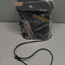 Single Serve One Cup Coffee Maker, for K Cups and Grounds, Mini Coffee Maker with Portable Handle, 6 to 12 Oz Brew Size, for Travel, Camping, Office, RV and Dorm, 120V, Black and Gold