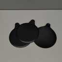 MR.SIGA Silicone Bathtub Stopper, Drain Stopper for Shower, Sink, 5.1" Diameter, Black, 3 Pack