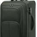 LOVEVOOK Carry On Luggage 22x14x9 Airline Approved, 22 Inch Softside Suitcases with Spinner Wheels, Lightweight Carry-on Suitcase with TSA Lock for Women Men, Large Luggage for Travel Business Trip