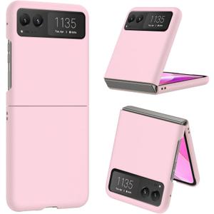 BENTOBEN for Motorola Razr 2023 Case (Not fit Razr Plus), Moto Razr 2023 Slim Phone Case, Cute Matte Hard PC Texture Scratch-Resistant Protective Cover for Motorola Razr 2023, Pink