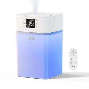 JRD Humidifiers for Bedroom, Cool Mist Humidifier 4L for Large Room, 40H Runtime, Night Light, 360° Nozzlefor Home, Office, Baby Nursery, Plants