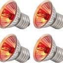 4 Pack UVA Infrared Reptile Heat Bulbs,Turtle Heat Lamp for Reptile and Amphibian Tanks,Terrariums and Cages,Night Red Heat Lamp Bulbs for Chickens Coop Brooder (RED Light, 50W)