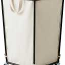 GRANNY SAYS 160L Rolling Laundry Basket, Laundry Hamper with Wheels, Large Laundry Cart with Removable Bag, Clothes Organization and Storage for Laundry Room, Bathroom, Bedroom, Beige