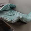 HOMBYS 3 INCH Thick Waterproof Memory Foam Camping Mattress for Outdoor Sleeping, Portable Roll Up Mattress Pad Mat for Travel Truck Bed Tent (Kids-62"x26"x3", Blue)