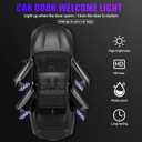 2Pcs Never Fade Car Door Lights Logo Projector Compatible with LS/ES/is/LX/RX/GS/GX/RC/UX Car Accessories, 3D Ghost Shadow Puddle Light