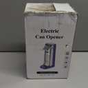 Davivy Electric Can Opener, One Touch Lid Opening, Removable Stainless Steel Cutter and 3-in-1 Design, with Sharpener and Bottle Opener, Stainless Steel-Blue)