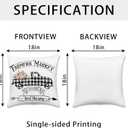 Hexagram Throw Pillow Covers 18x18, Outdoor Farmhouse Pillow Covers