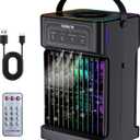 Portable Air Conditioners, 2026 Upgraded 4-IN-1 Quiet Portable AC Unit with Remote, 1100ML Tank Evaporative Air Cooler, 7 Color Light Personal Mini Air Conditioner for Bedroom,Office, Camping, Car,RV