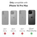 SURITCH for iPhone 16 Pro Max Case with Magnetic Camera Slide Cover and Adjustable Kickstand, Compatible with MagSafe, Shockproof Bumper Case Slim Protective Cover 6.9 Inch, Black