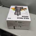 Juicer Machines with 5.8" Large Feed Chute, Cold Press Juicer for Whole Vegetables and Fruits 400W, Slow Masticating juicer Easy to Clean Juice Extractor Machine High Juice Yield (Titanium Gray)