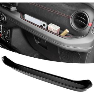 Grab Bar Tray Organizer Compatible with 2018-2023 Jeep Wangler JL JLU 4XE Rubicon Sahara & Gladiator JT Accessories, Passenger Side Grab Handle Storage Box, Interior GrabTray Accessories