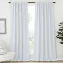 NICETOWN Living Room Darkening Curtain Drapes - (Cloud Grey Color) W70 x L108, Set of 2, Room Darkening Window Treatment Drapery Panels