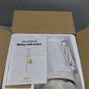 NIORSUN Battery Operated Wall Sconce Set of 2, Gold Wireless Rechargeable Wall Lights with 5200mAh Dimmable Detachable Bulbs and Remote, 9 Colors Sconces Wall Decor for Bedroom Living Room Hallway (20.67 inch)