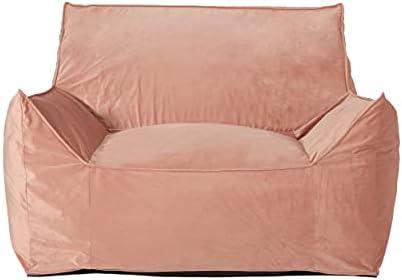 Christopher Knight Home Loubar Bean Bag Chair with Armrests - Velveteen - Pink