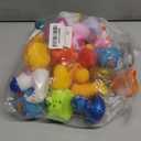 LINICE 30 Pcs Rubber Ducks, Random Assortment Ducks Bulk, Mini Rubber Duckies for Toddler Baby Bath Toys, Kids Bath Pool Toys Birthday Gifts Party Favors