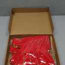 12 Pack Red Bows for Christmas Tree 9 x13 Inch Large Red Velvet Bows with Glitter Gold Edge for Christmas Wreath Fence Decor, Indoor Outdoor Holiday Decorations