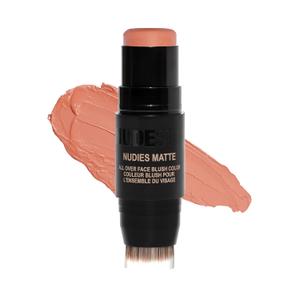 Nudestix Nudies Blush Stick  3-in-1 Cream Blush for Cheeks, Eyes & Lips with Built-In Brush | Soft Matte Finish for a Natural Flush