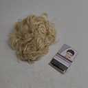 GNIMEGIL 12 inch Short Blonde Curly Wigs for Women Big Wavy 80s Flip Wigs Cosplay Costume Party Halloween Synthetic Yellow Blonde Hair Natural Mommy Wig with Weaving Cap (Platinum Blond)