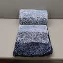 OLANLY Bathroom Rug Mat 44x24, Extra Soft and Absorbent Microfiber Bath Rug, Non-Slip Plush Shaggy Bath Carpet Runner, Machine Wash Dry, Bath Mats for Bathroom Floor, Tub and Shower, Navy Blue