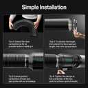 VIVOSUN 4'' Flexible Aluminum Duct, 25 FT Long Heavy-Duty Multi-Layer Air Hose for HVAC Ventilation, Dryer Vent Hose for Grow Tents and Duct Fan Systems, 2 Clamps Included