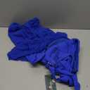 Blooming Jelly Womens High Wasited Bikini Sets Tummy Control Swimsuits Curvy Mesh Swim Skirt (X-Large, Royal Blue)