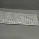 Logitech MK295 Wireless Mouse & Keyboard Combo with SilentTouch Technology, Full Numpad, Advanced Optical Tracking, Lag-Free Wireless, 90% Less Noise - Off White